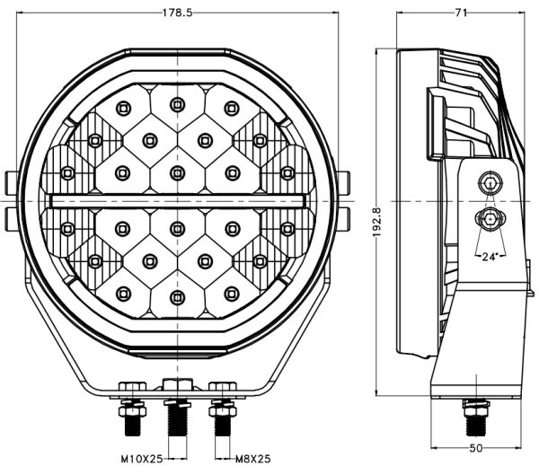 7 Inch 120W led driving light Off Road Spot Light - Image 6
