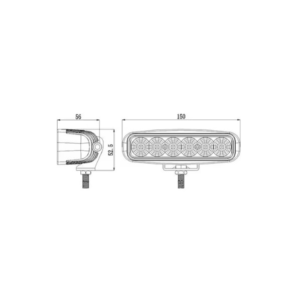 R10 R23 6inch 30W Led Work Light for Truck Trailer Tractor - Image 4