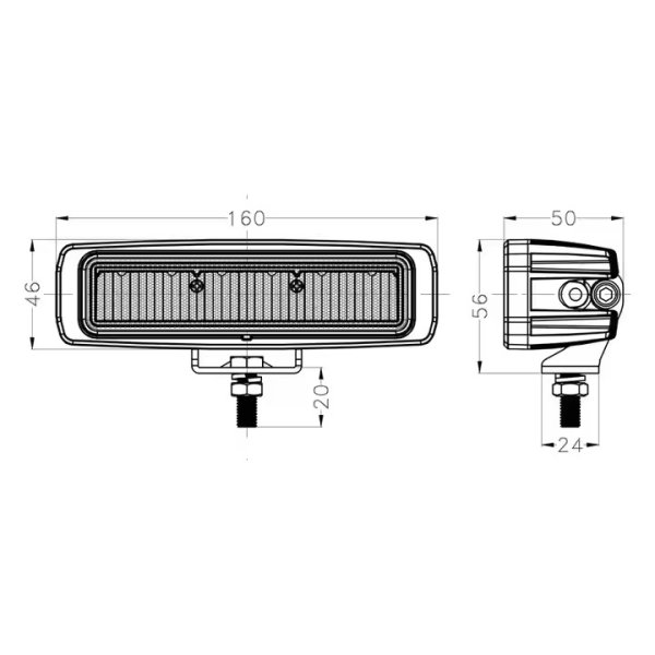 6 Inch 48W slim LED work light R10 - Image 4