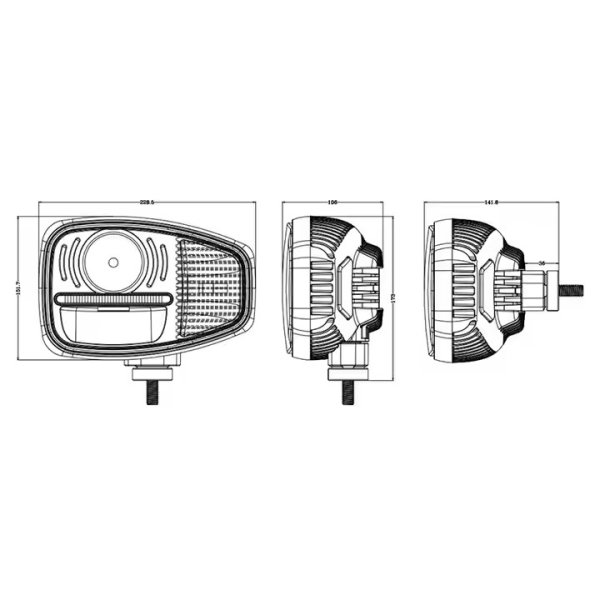9 Inch Combination Headlight,High Low Beam - Image 4