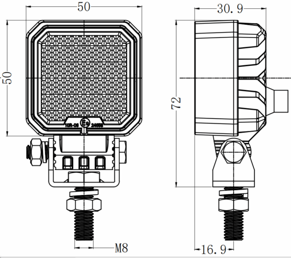 2 inch 16W New LED Work Light R10 IP68 - Image 5