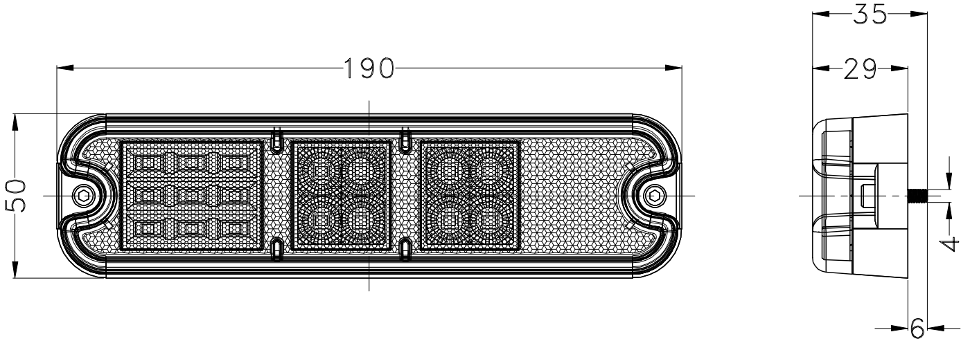 R10 24W /1960lm/10-110V Tail Light Reverse+steering+driving+braking beam pattern - Image 3